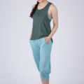 Airy Escape Tunic Tank Heather Forest 8