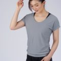 Stay Cool Sleeve Top Ash Grey 1