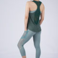 Pace Setter Mesh Racer Tank Heather Forest 6