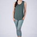 Pace Setter Mesh Racer Tank Heather Forest 8