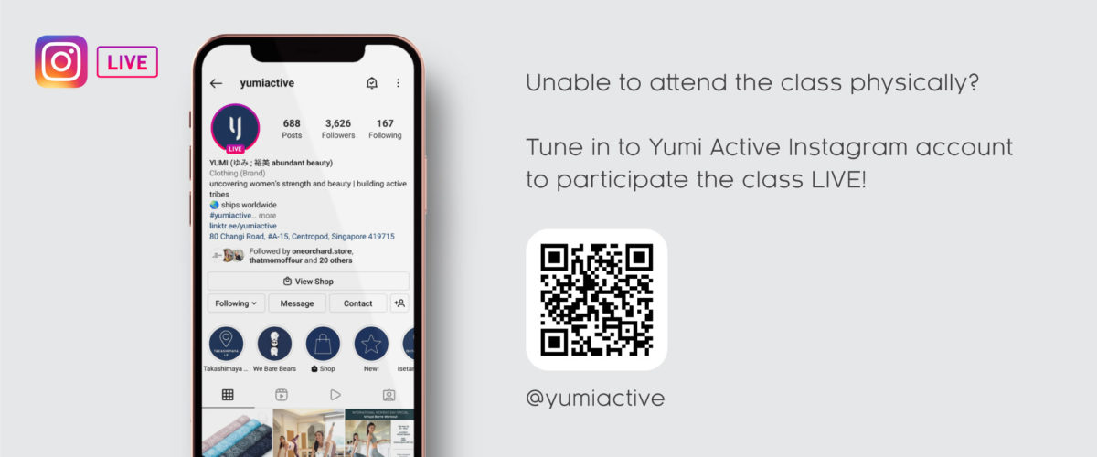 Yumi Active Wellness Festival Insagram Live