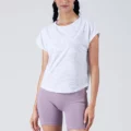 Yumi Active Basically Cool Sleeve Top Pure White 7