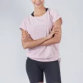 Yumi Active Free N Cool Sleeve Top Misty Pink 5