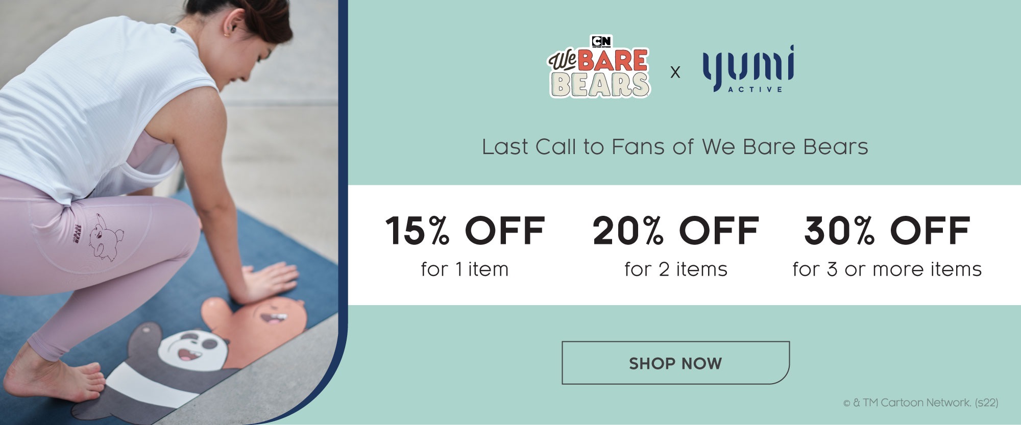 Yumi Active limited edition We Bare Bears Collection